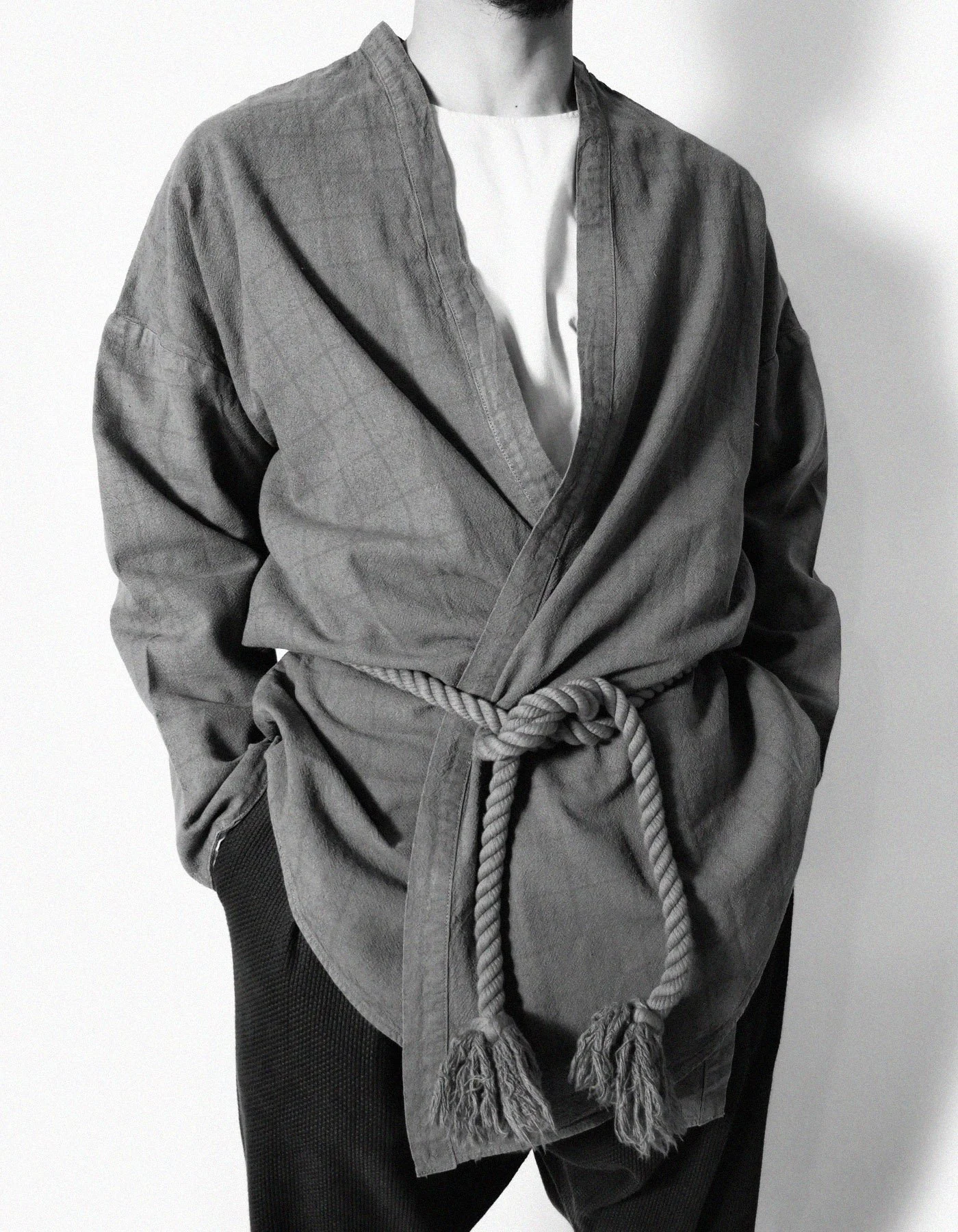 SOULIVE 【LINEN HAORI】リネン 羽織 サイズ3(L) HAORI - YELLOW | Prospective Flow | Japanese Fashion for Men